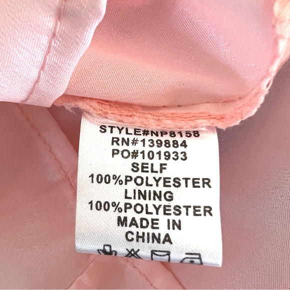 A.Peach High/Low Lace Dress - Picture 10 of 10